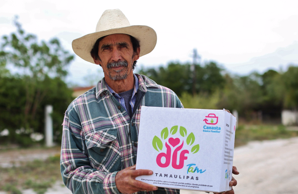 Inicia DIF Tamaulipas primera entrega del año de la dotación canasta básica