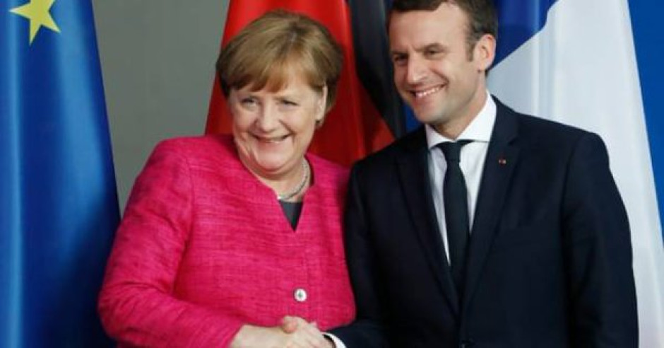 Macron y Merkel abordarán futuro de la Unión Europea