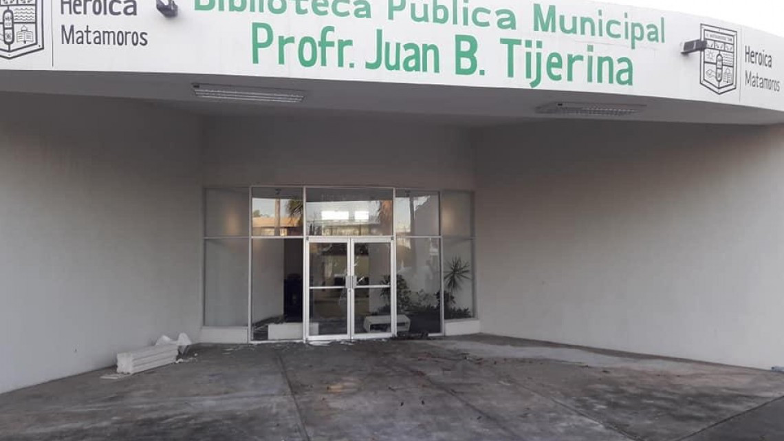 Maleantes atacan la biblioteca Juan B. Tijerina 