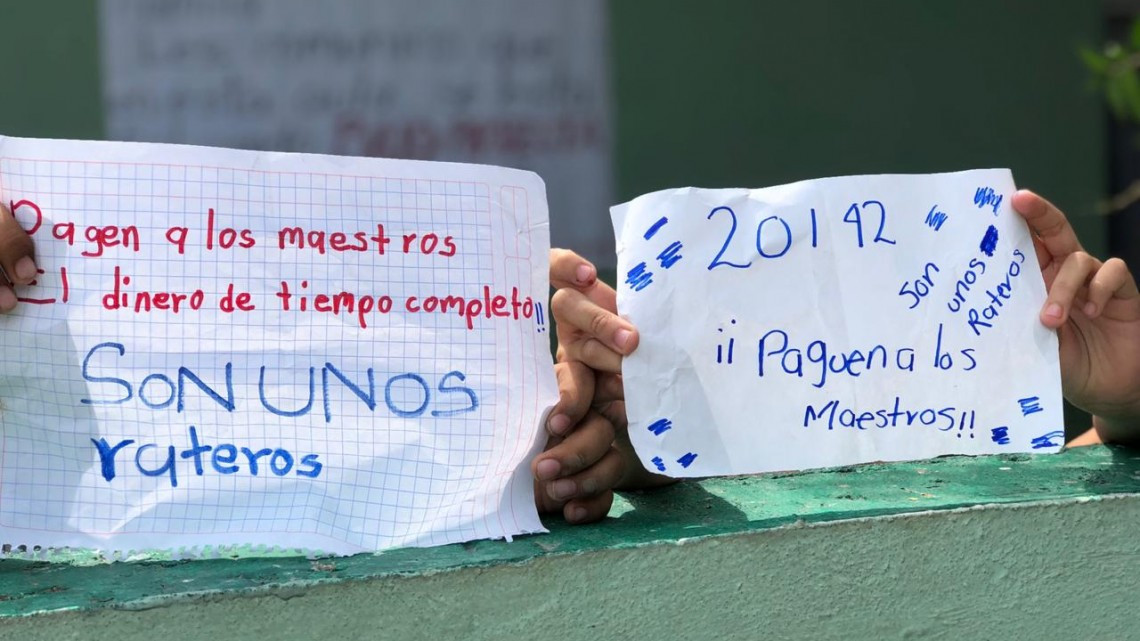 Amenazan maestros de tiempo completo con frenar labores en escuelas