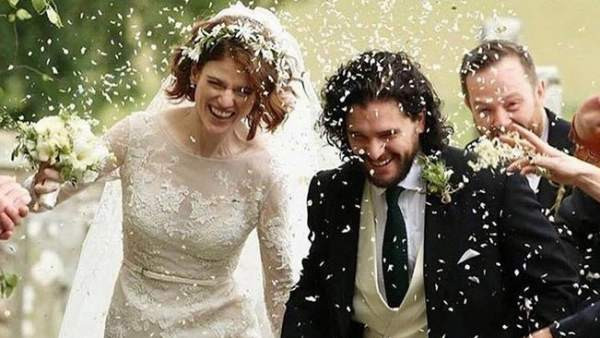 Kit Harington y Rose Leslie se casan al más puro estilo de 'Juego de tronos'