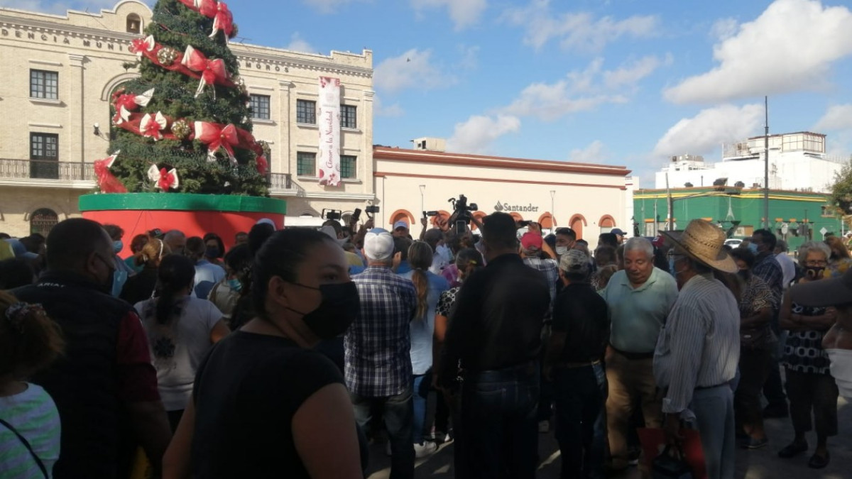 Protestan frente a la JAD de Matamoros