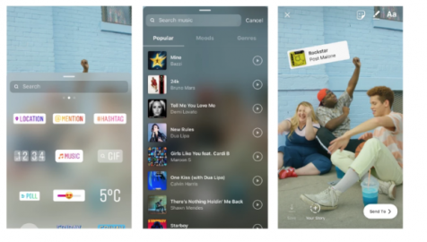 Ahora podrás agregar música a las historias de Instagram