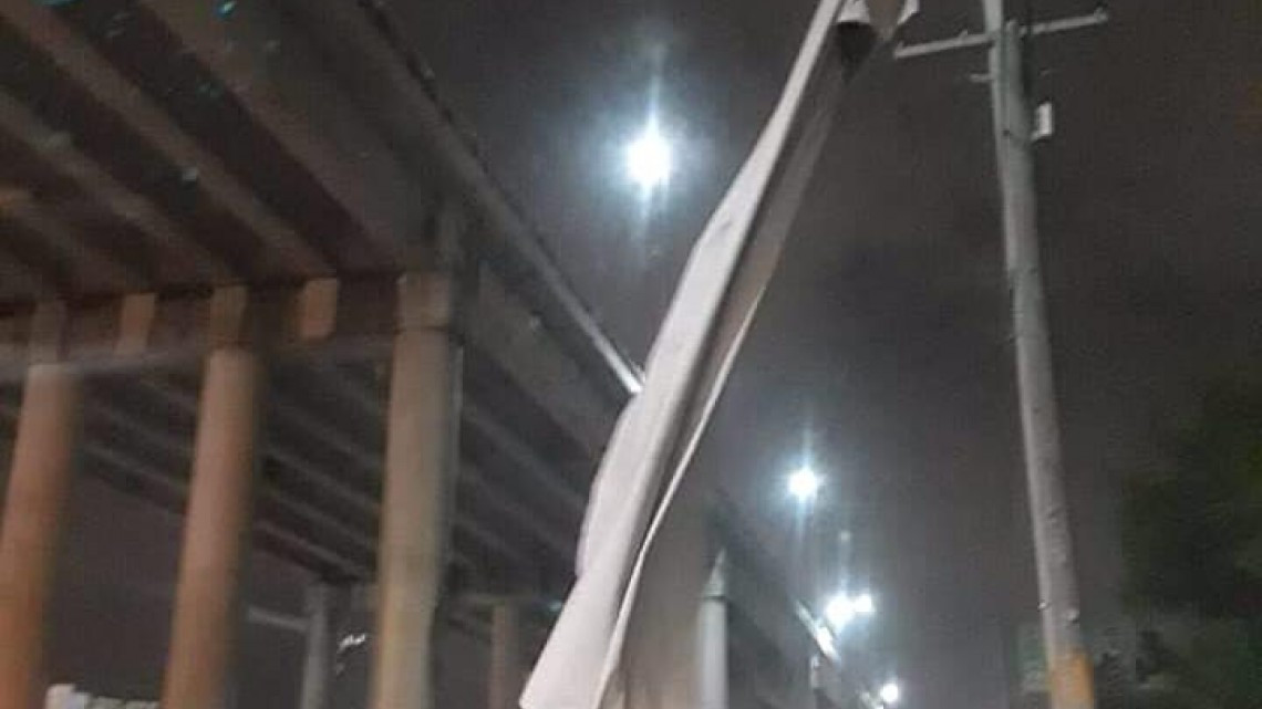 Registra PC daños materiales por fuertes vientos