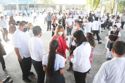 Inauguró Maki Ortiz Inicio Escolar 2021-2022 en el CETIS 71 
