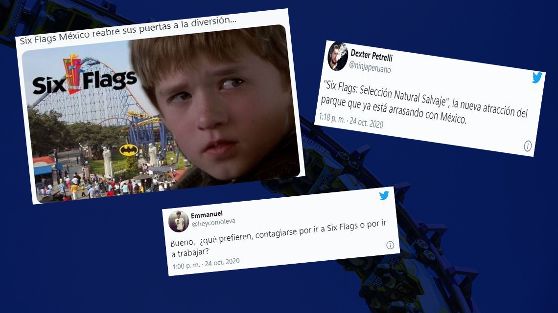 Six Flags reabre sus puertas y los tunden en redes sociales