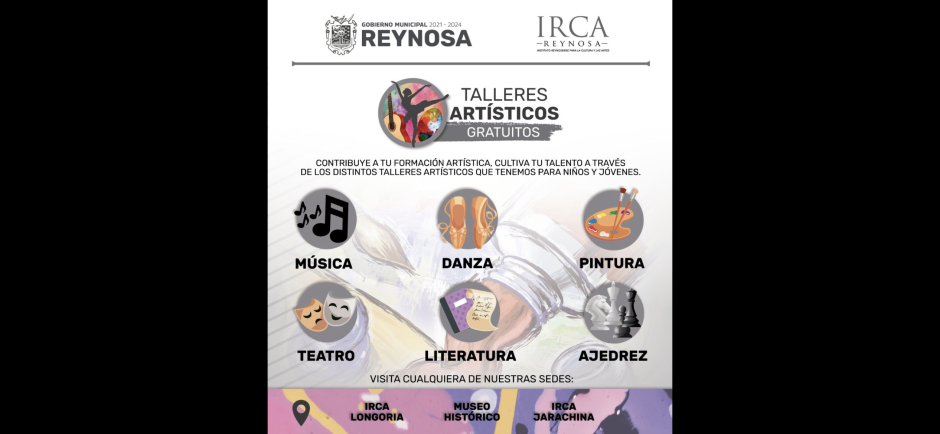 Impulsa Gobierno de Reynosa disciplinas artísticas