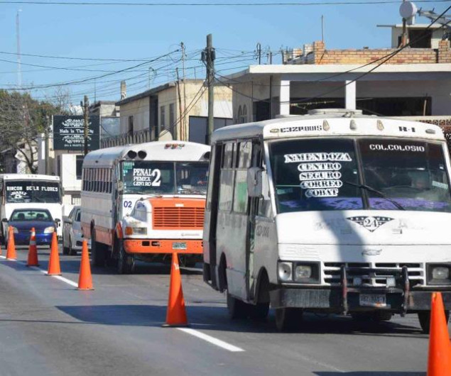 En Reynosa sólo suspenderán transporte público los domingo