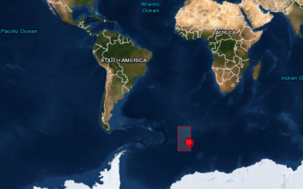 Se registra sisimo de magnitud 6.3 en el Océano Atlántico