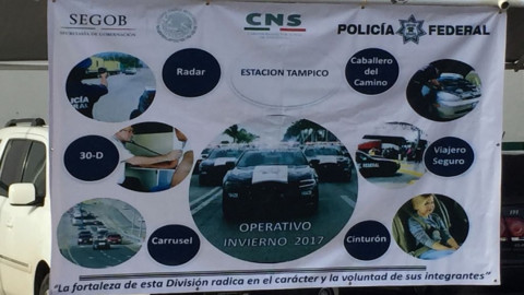 Policía federal inicia operativo de vigilancia en carreteras