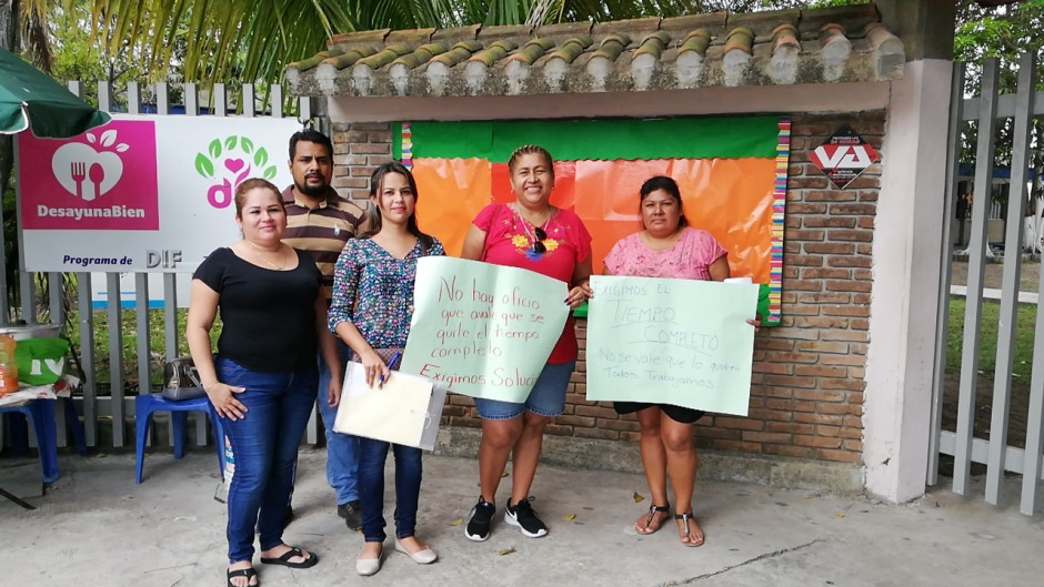 Les quitan tiempo completo en kínder y mamás se manifiestan