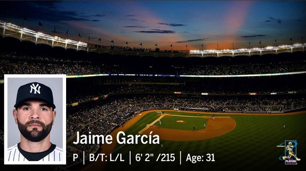 El pitcher reynosense Jaime García es transferido a los Yankees de Nueva York