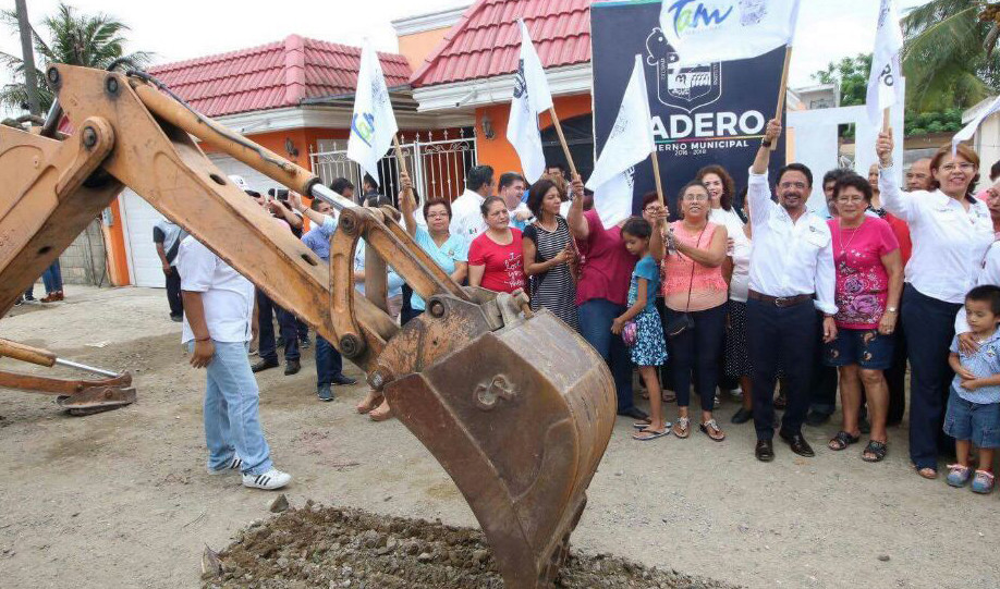 Pone en marcha obras de infraestructura hidrosanitaria en Madero