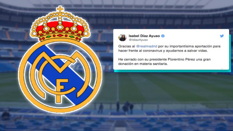 Real Madrid dona material sanitario para combatir el coronavirus en España