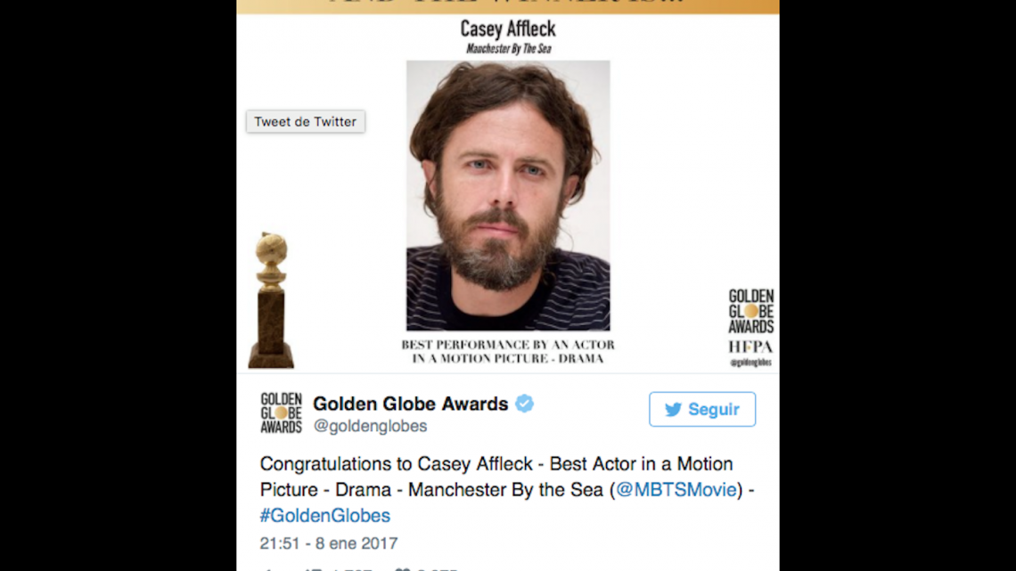 Ganadores de los Golden Globes