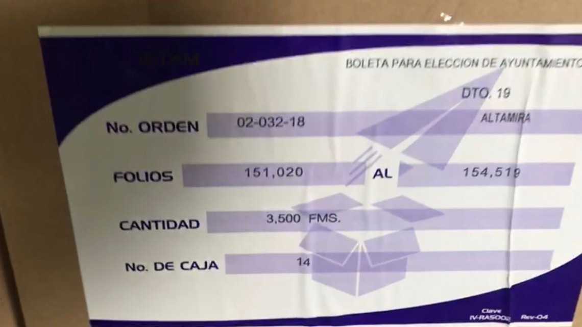 Llegan boletas electorales para elección de ayuntamientos