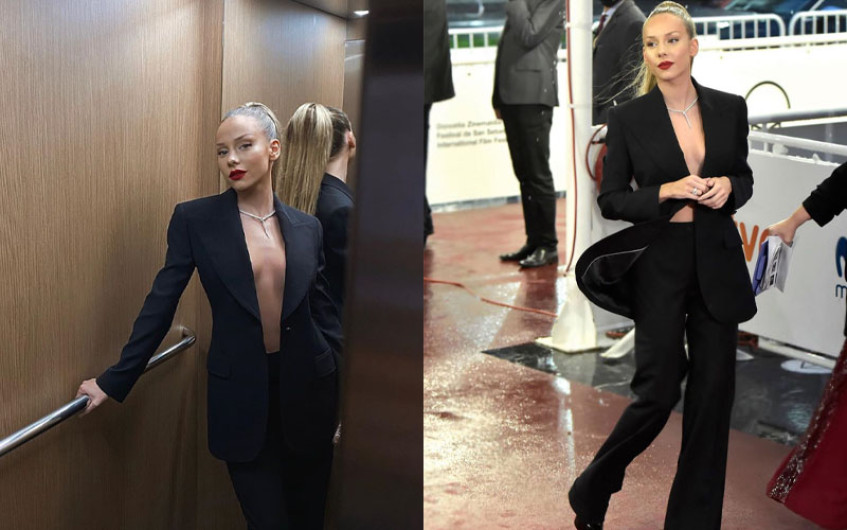 Atrevido escote de Ester Expósito enciende las redes sociales