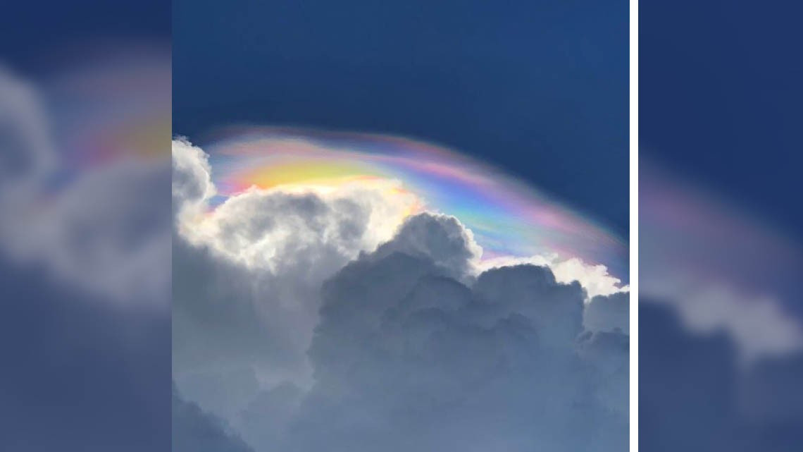 Pileus provoca nubes iridiscentes en estados de México
