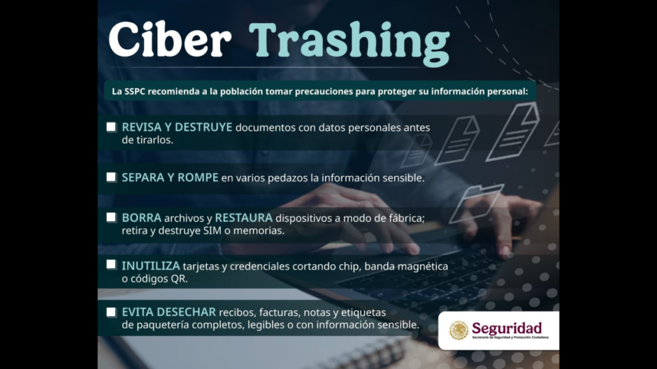 SSPC emite recomendaciones para evitar ser víctima de fraudes por “Ciber Trashing”