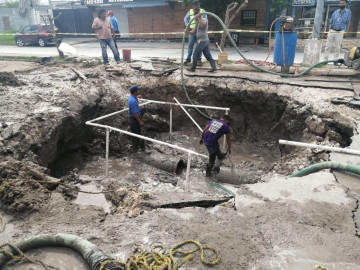 Estará bloqueado acceso de familia por 4 o 5 días por trabajos del Socavón de la Calixto