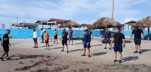  Capacitan a elementos de PC, Bomberos y voluntarios que atenderán emergencias en Playa Bagdad