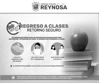 Exhortan a mantener medidas sanitarias en regreso a clases 
