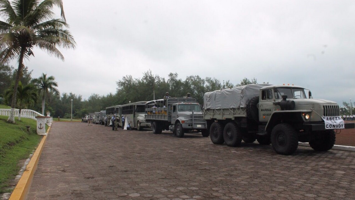 Unidad de apoyo móvil de la primera zona naval lista en caso de desastres