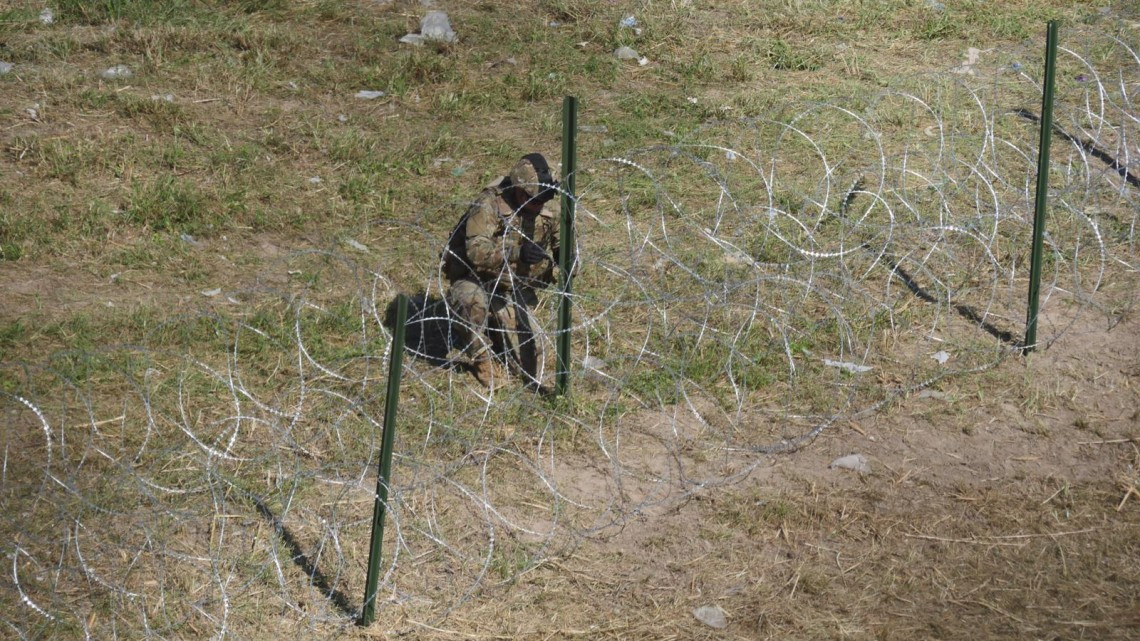 Militares estadounidenses refuerzan seguridad en Puente internacional Reynosa - Hidalgo