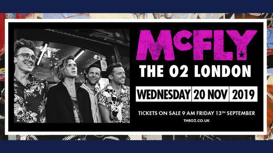 McFly anuncia el único concierto en Londres