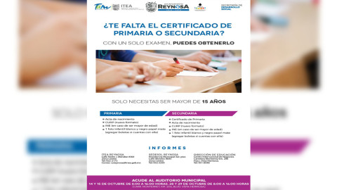 Certificados de primaria y secundaria son entregados por el ITEA y Municipio