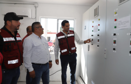 Inauguró Carlos Peña Ortiz Estacion de Bombeo de Agua Potable de COMAPA