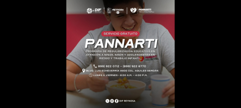 Impulsa  DIF-Reynosa el desarrollo integral de la niñez a través de PANNARTI
