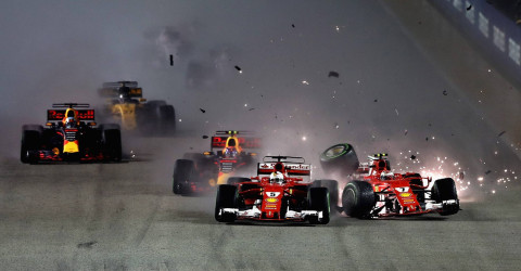 Lewis Hamilton logra la victoria en el Gran Premio de Singapur de la F1