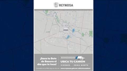 Recuerde, este viernes pasa el camión de la basura en el sector Norte