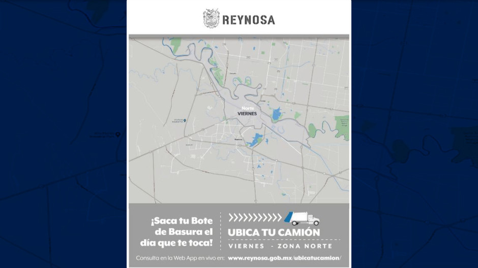 Recuerde, este viernes pasa el camión de la basura en el sector Norte
