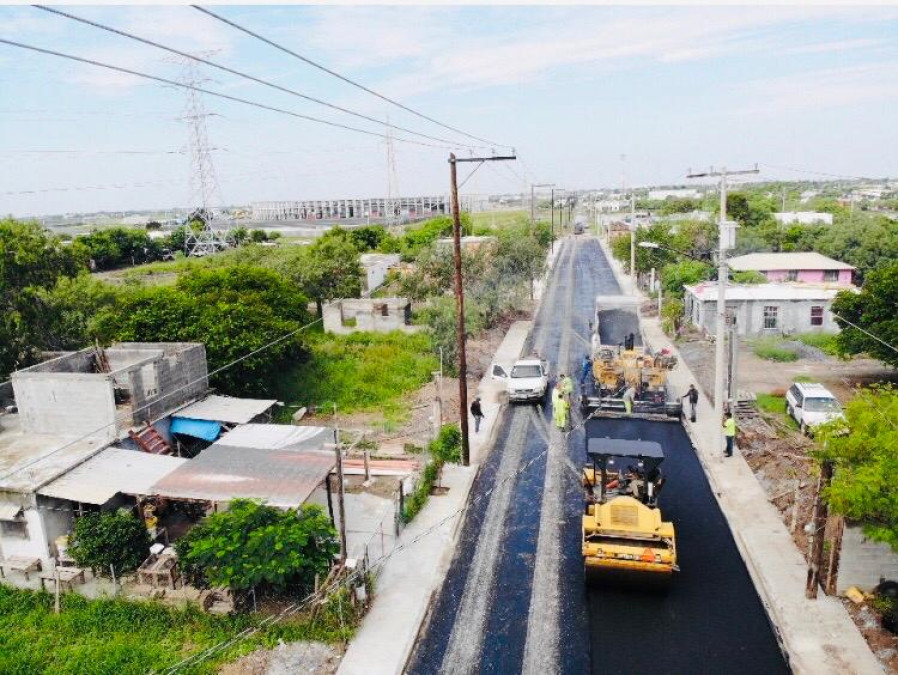 Aplica Gobierno de Matamoros 3.5 mdp en pavimentación de acceso en colonia de Villa Cortez