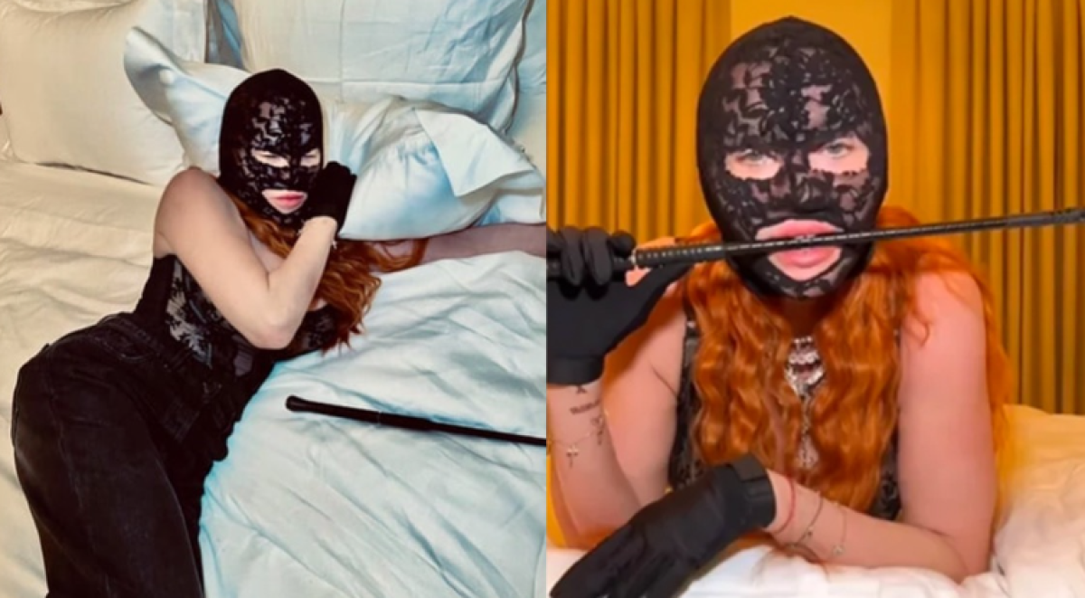 Madonna posa con sensual encaje negro