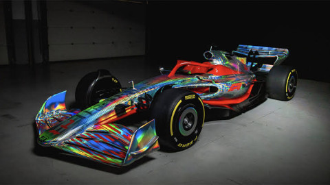 Por primera vez F1 presenta coche 2022 en tamaño real