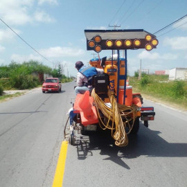 Delimitación de carriles favorece tráfico vehicular y seguridad de peatones 