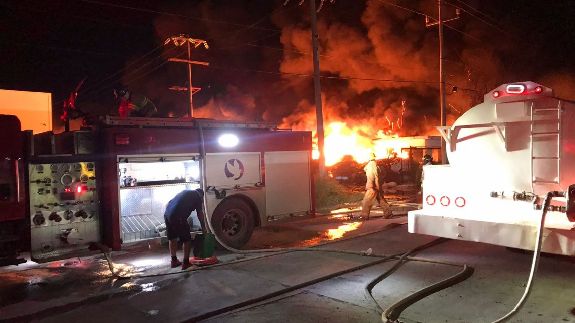 Incendio en Parque Industrial Reynosa