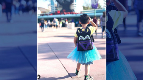 Cumple deseo de su hijo y lo viste de princesa