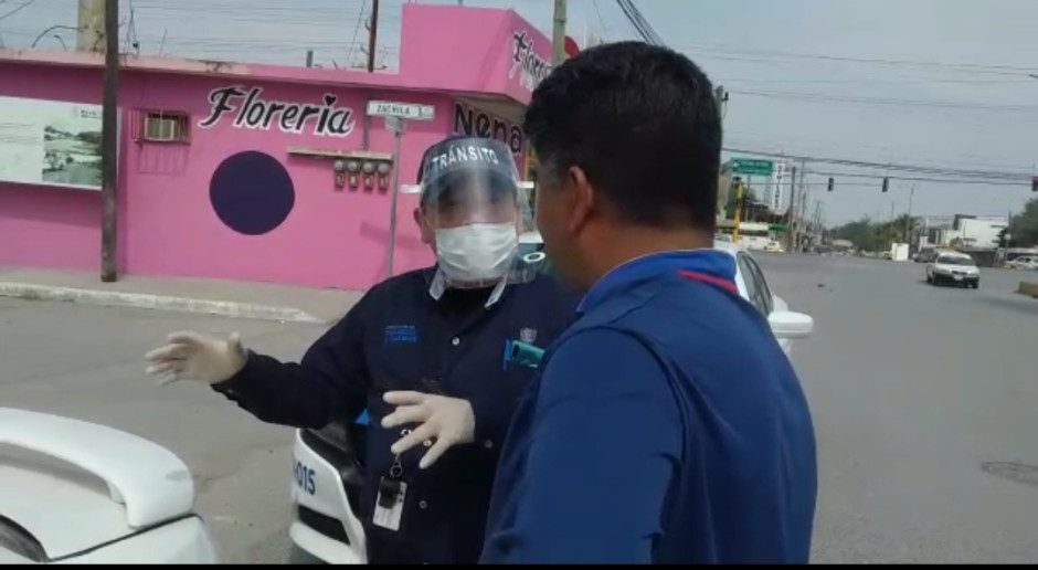 Realiza Tránsito Municipal Operativo de Concientización por COVID-19 