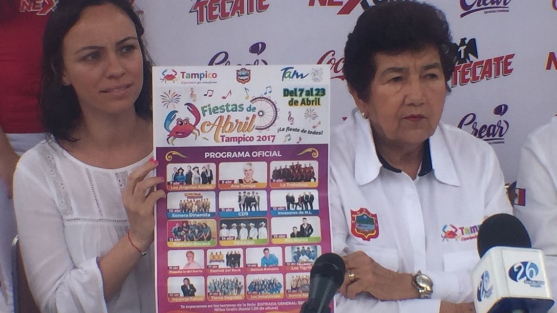 Ángeles Azules, Río Roma, Pesado, presentes en las Fiestas de Abril Tampico 2017