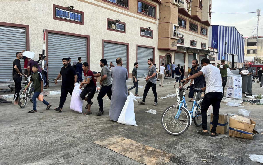 Saquean almacén de ONU en Gaza