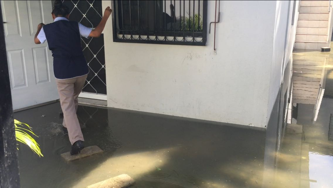 Son 4 escuelas que aún están inundadas y con goteras 