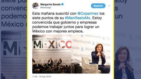 Margarita Zavala renuncia a candidatura independiente