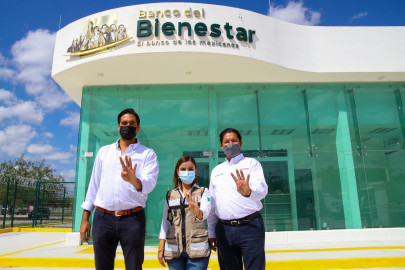 Edifican Banco del Bienestar en predio donado por el Ayuntamiento 