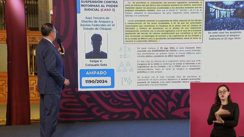 SSPC exhibe a jueces que emitieron suspensiones contra la reforma al Poder Judicial