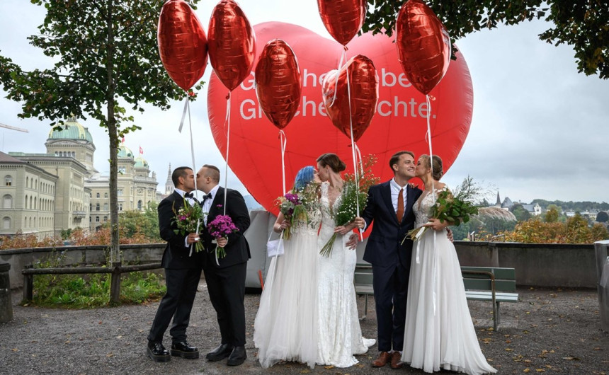 Aprueban matrimonio igualitario en Suiza