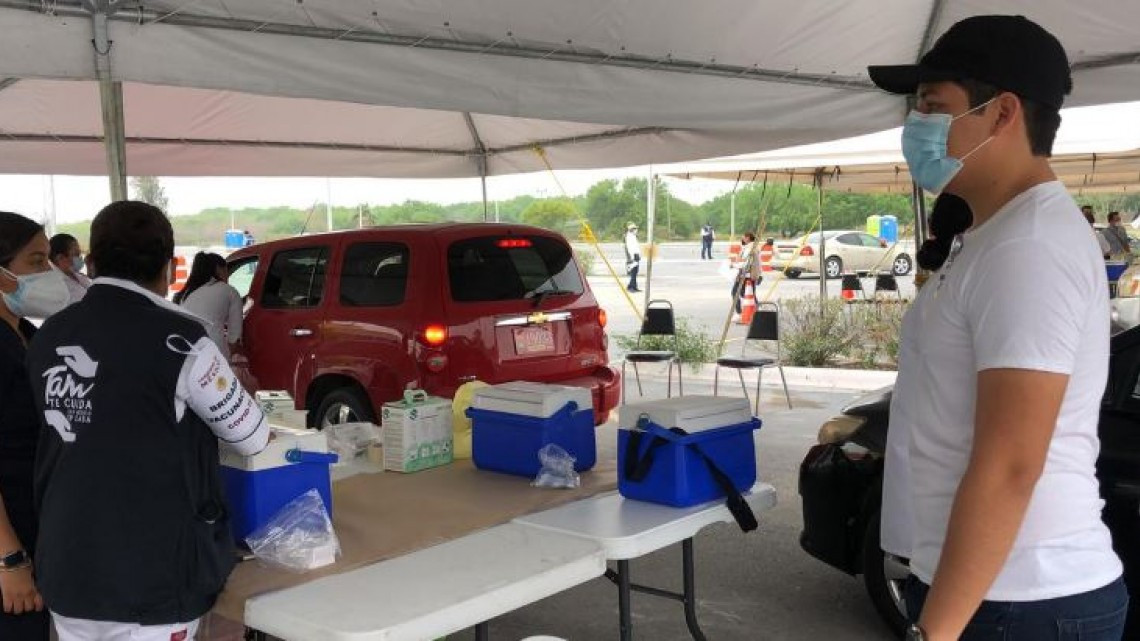 Comienza vacunación de adultos mayores en los 6 puntos de Reynosa